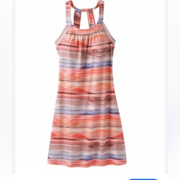 Prana Dresses & Skirts - Prana Cantine Striped Active Wear Halter Dress - Women’s Medium